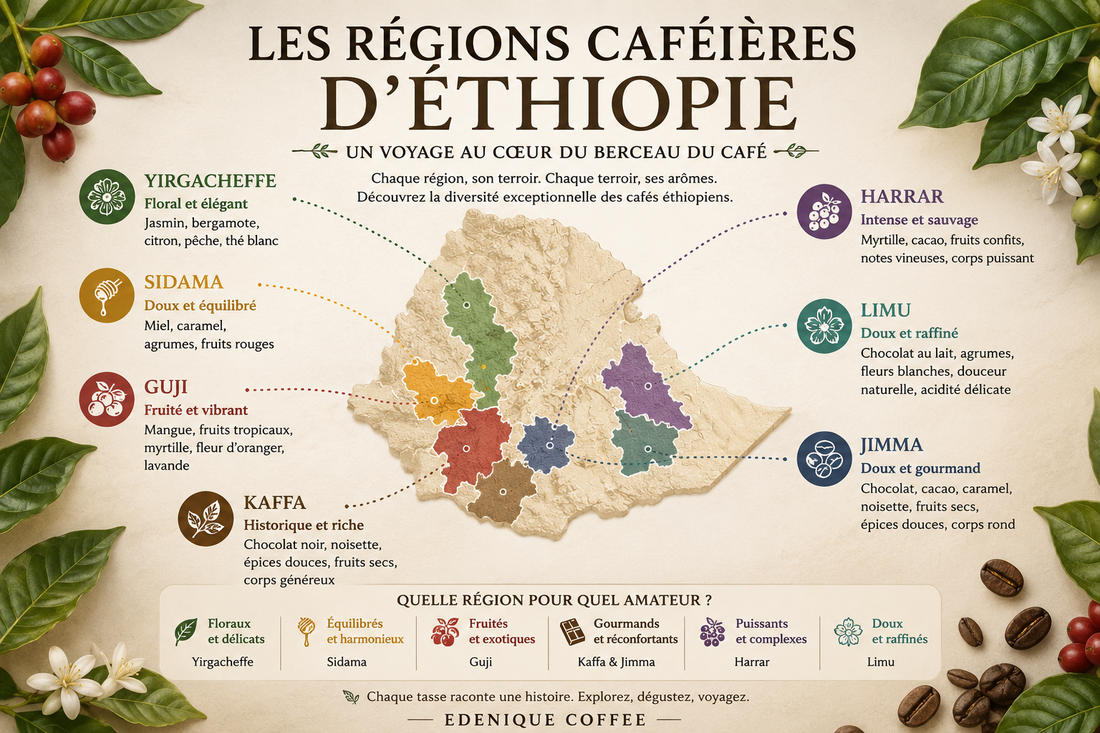Les régions caféières d'Éthiopie : pourquoi chaque tasse raconte une histoire