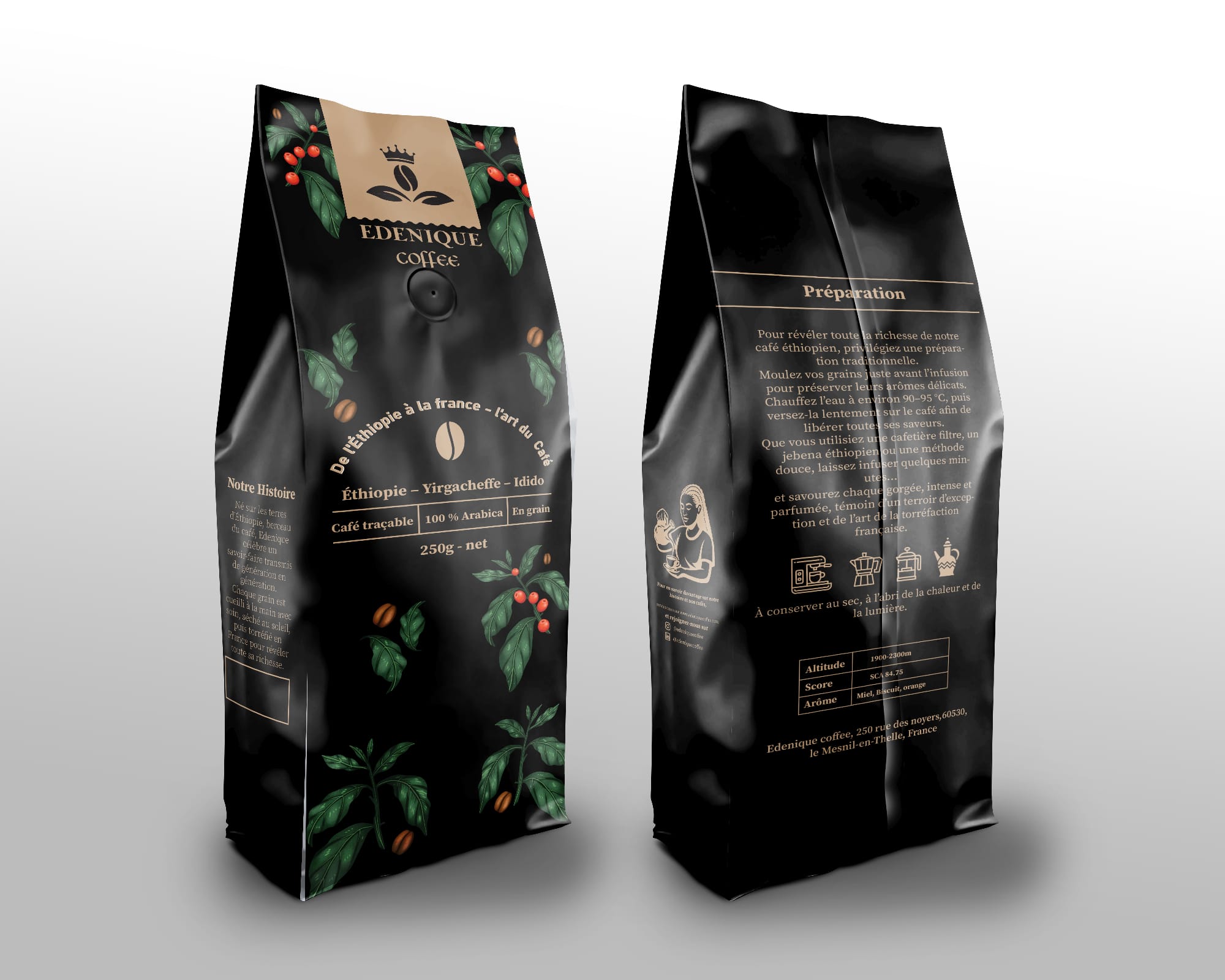 Café torréfié - Yirgacheffe Idido - 250 G